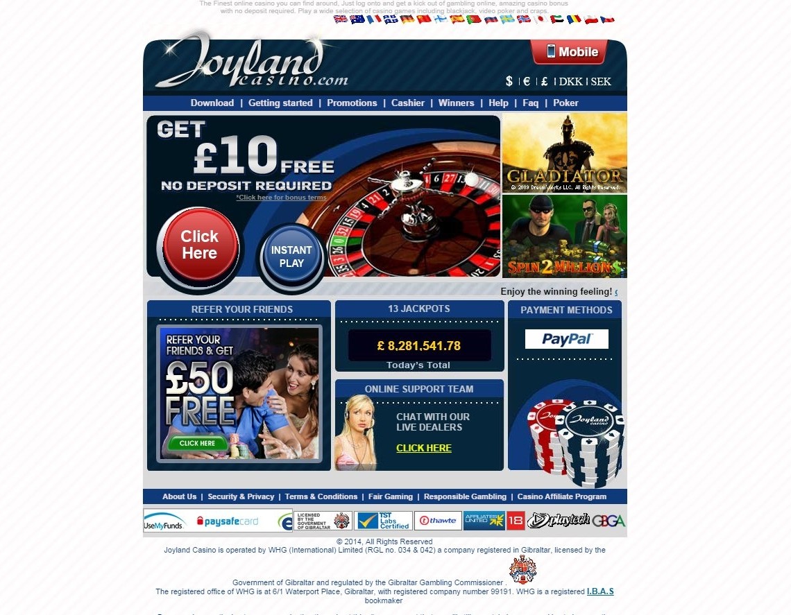 Get the best Joyland Casino Bonus Code here – 1660 GBP