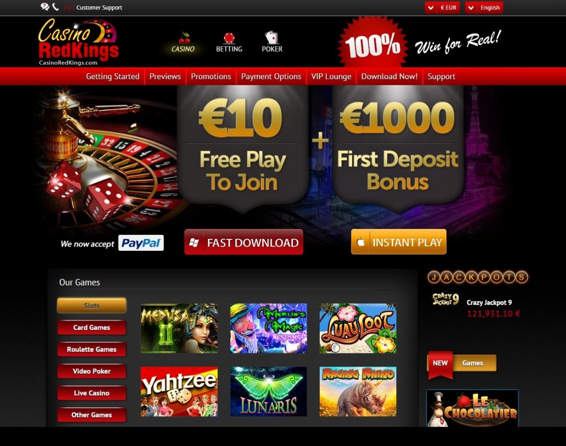 Get the best Casino RedKings Bonus Code here – 1000 EUR